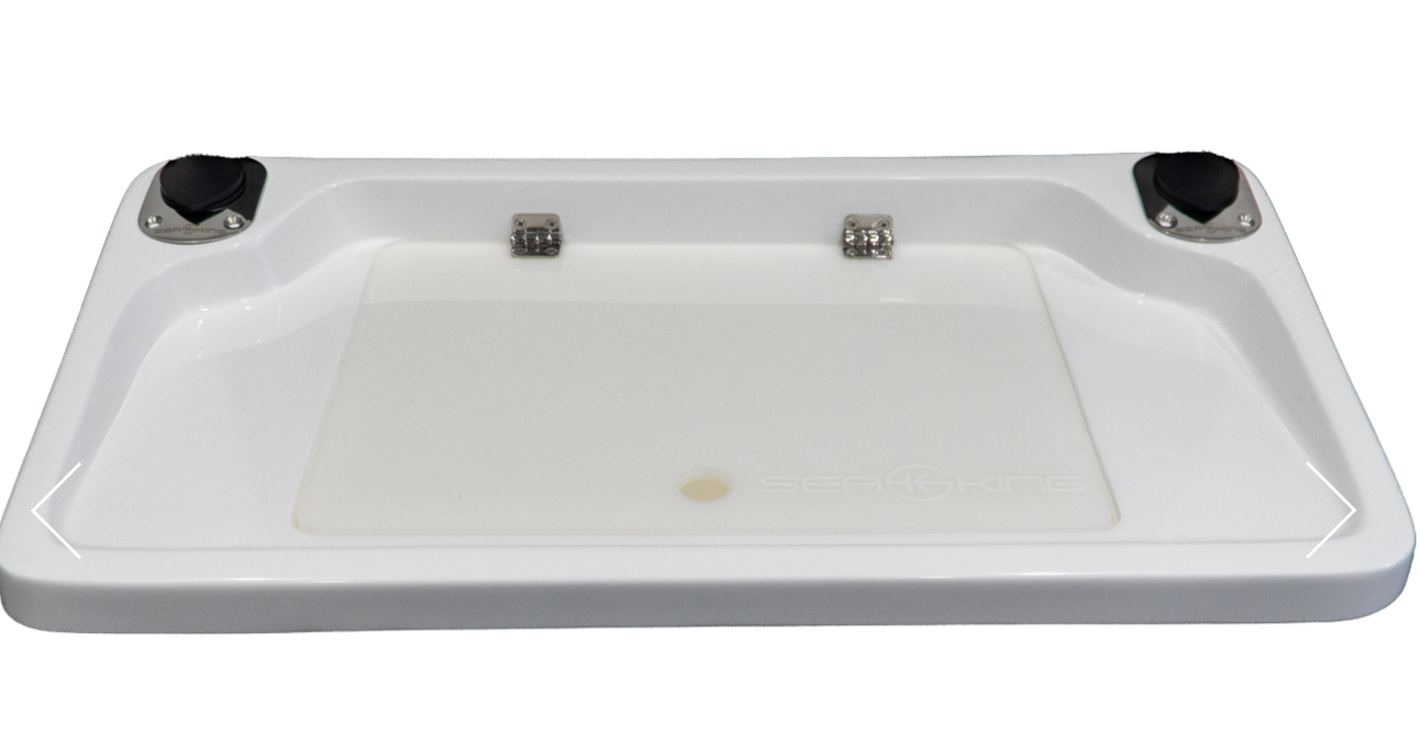 SeaKing Bait Board B03 (830mm x 430mm) & 2 Game Rated Rod Holders