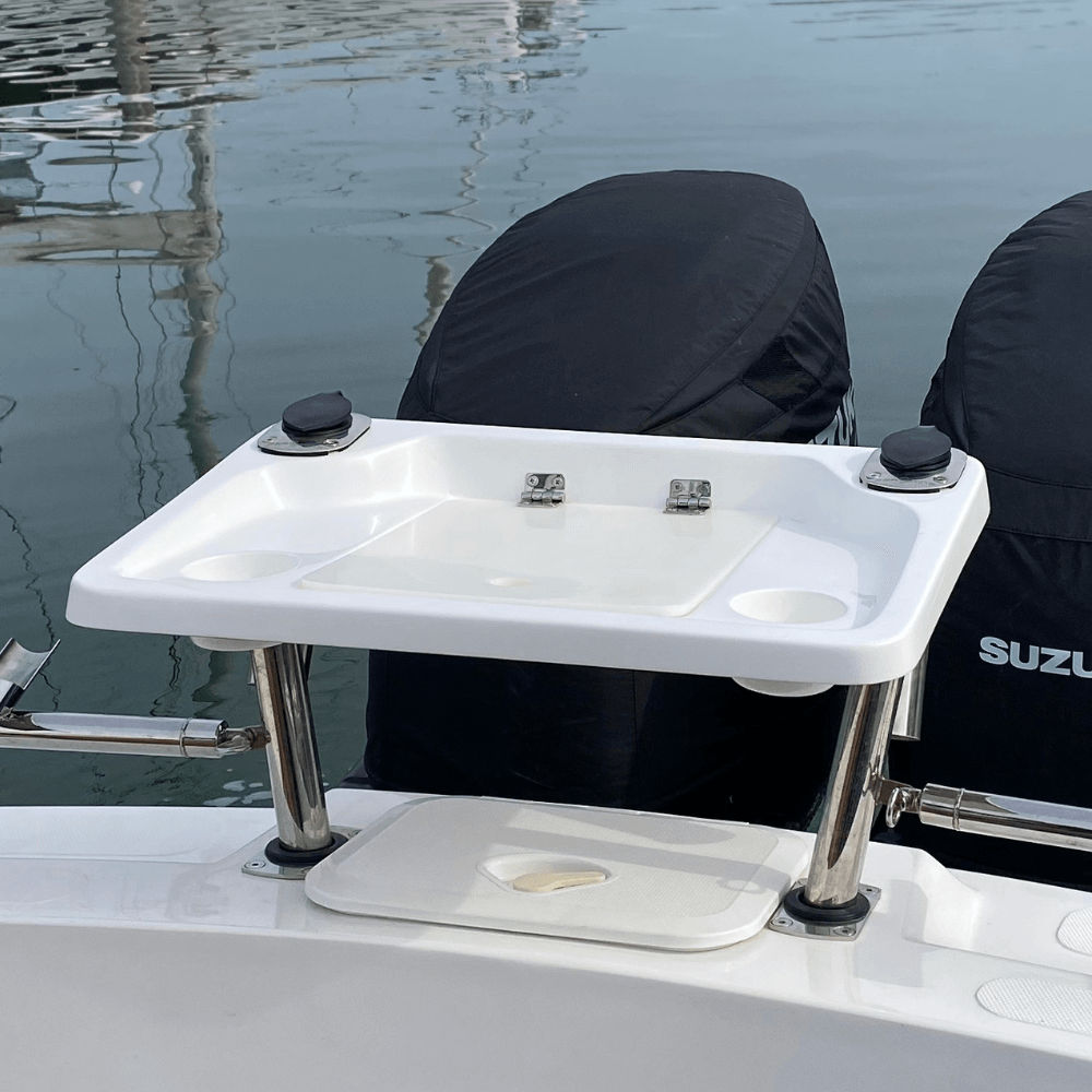 SeaKing Bait Board B02 (650mm x 430mm) & 2 Game Rated Rod Holders