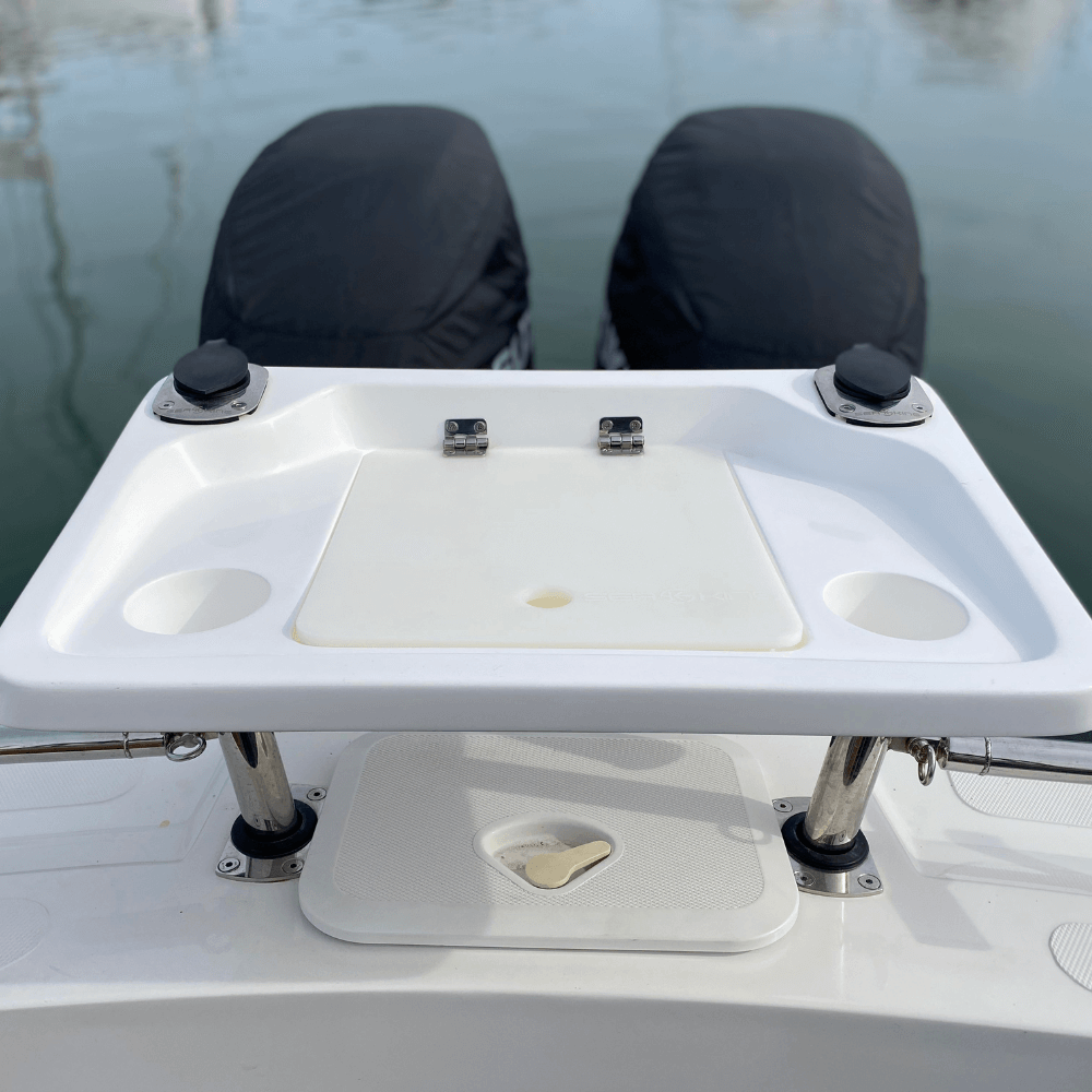 SeaKing Bait Board B02 (650mm x 430mm) & 2 Game Rated Rod Holders