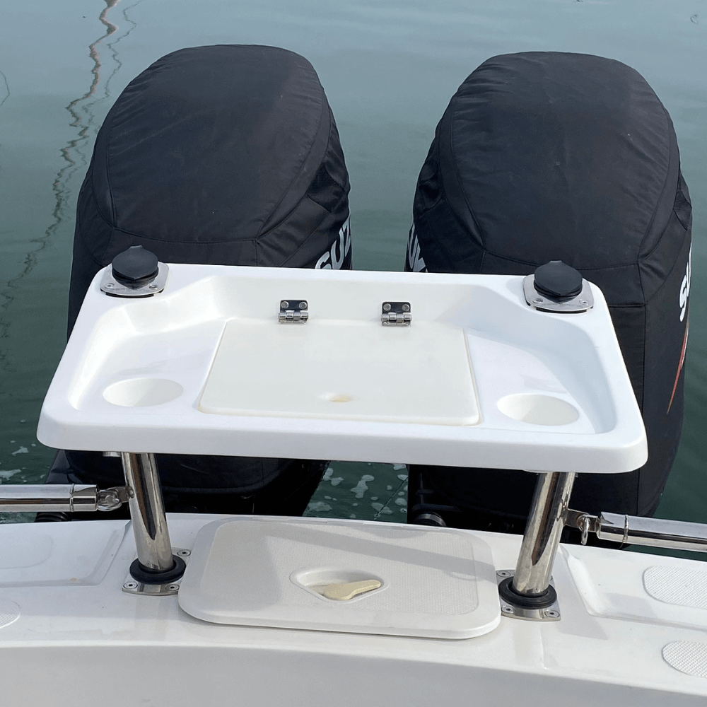 SeaKing Bait Board B04 (830mm x 430mm) & 2 Game Rated Rod Holders