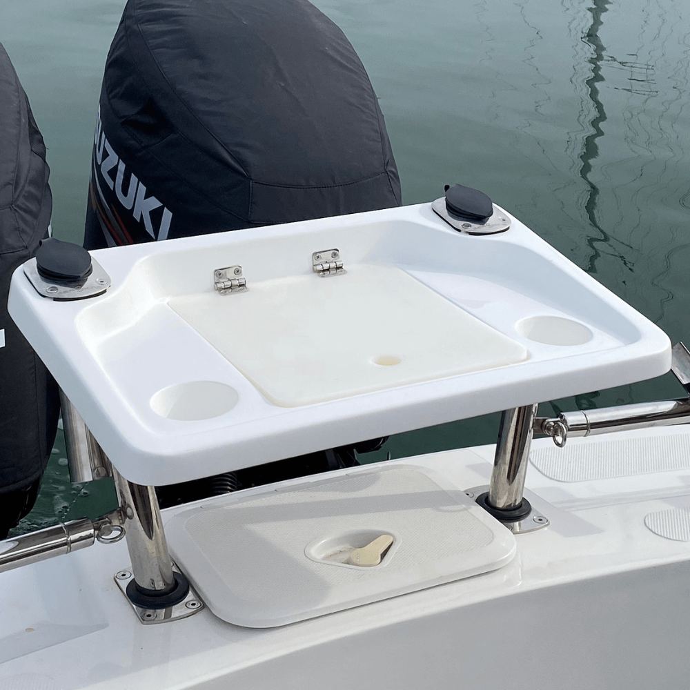 SeaKing Bait Board B04 (830mm x 430mm) & 2 Game Rated Rod Holders